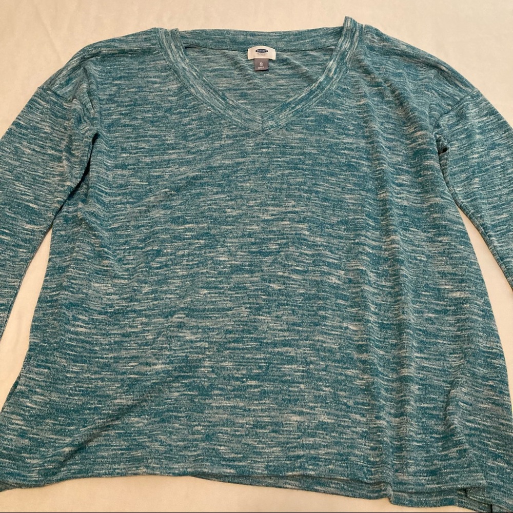 Teal OLD NAVY Lightweight V-Neck Sweater